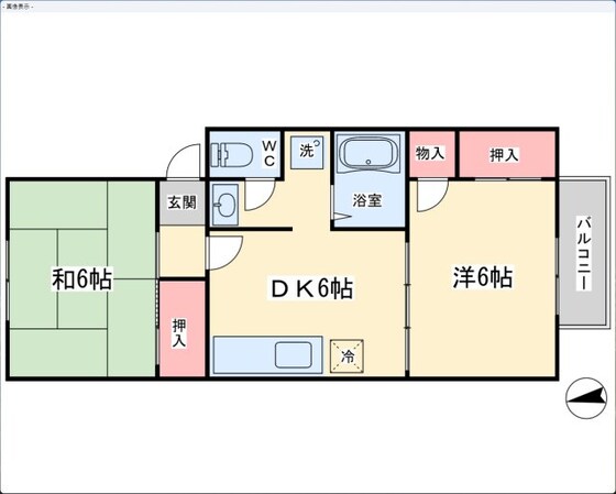 セジュール奥田の物件間取画像